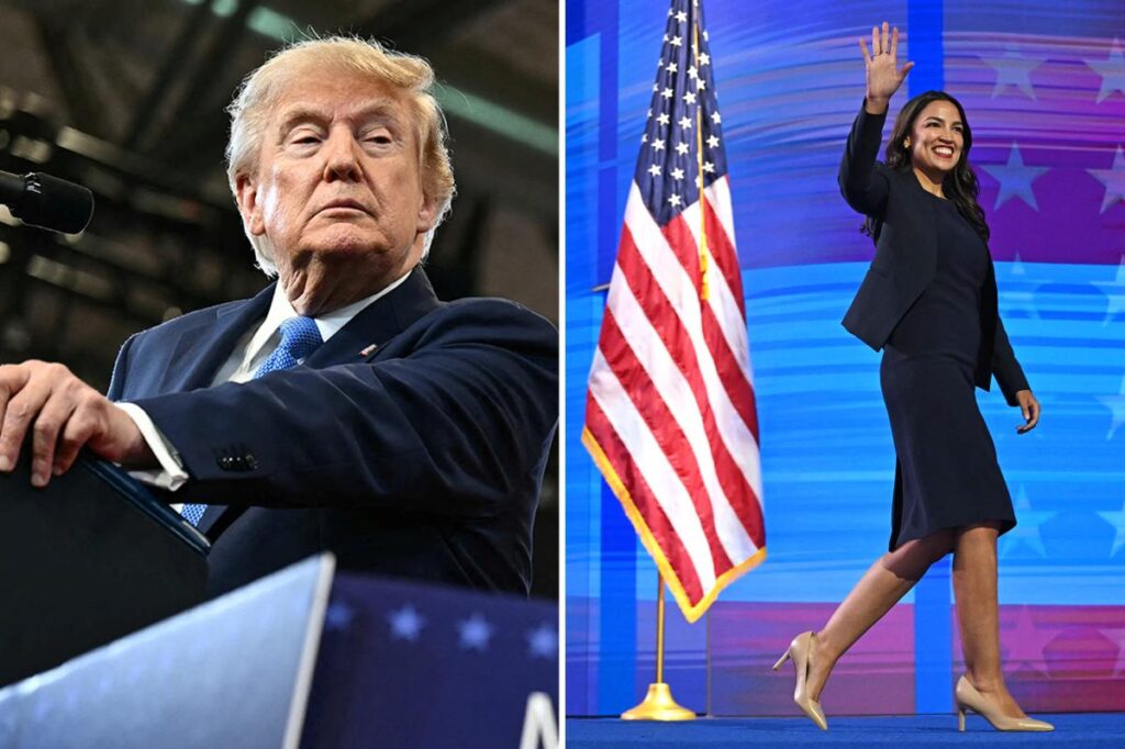Trump predicts AOC will run for president