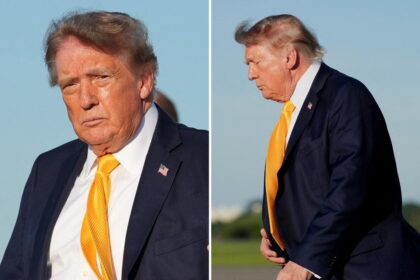 President Trump debuts new brown hairdo — and people are shocked