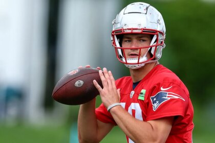 Patriots rookie QB Drake Maye floats theory on why NFL fans in UK should support his team