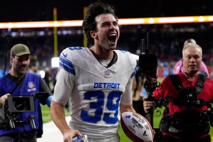 Lions’ Jake Bates sends faithful message after clutch field goals