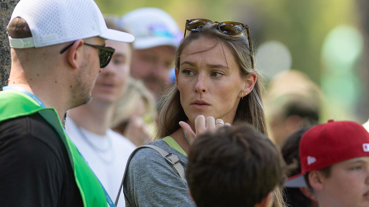 Kylie Kelce at a golf tournament