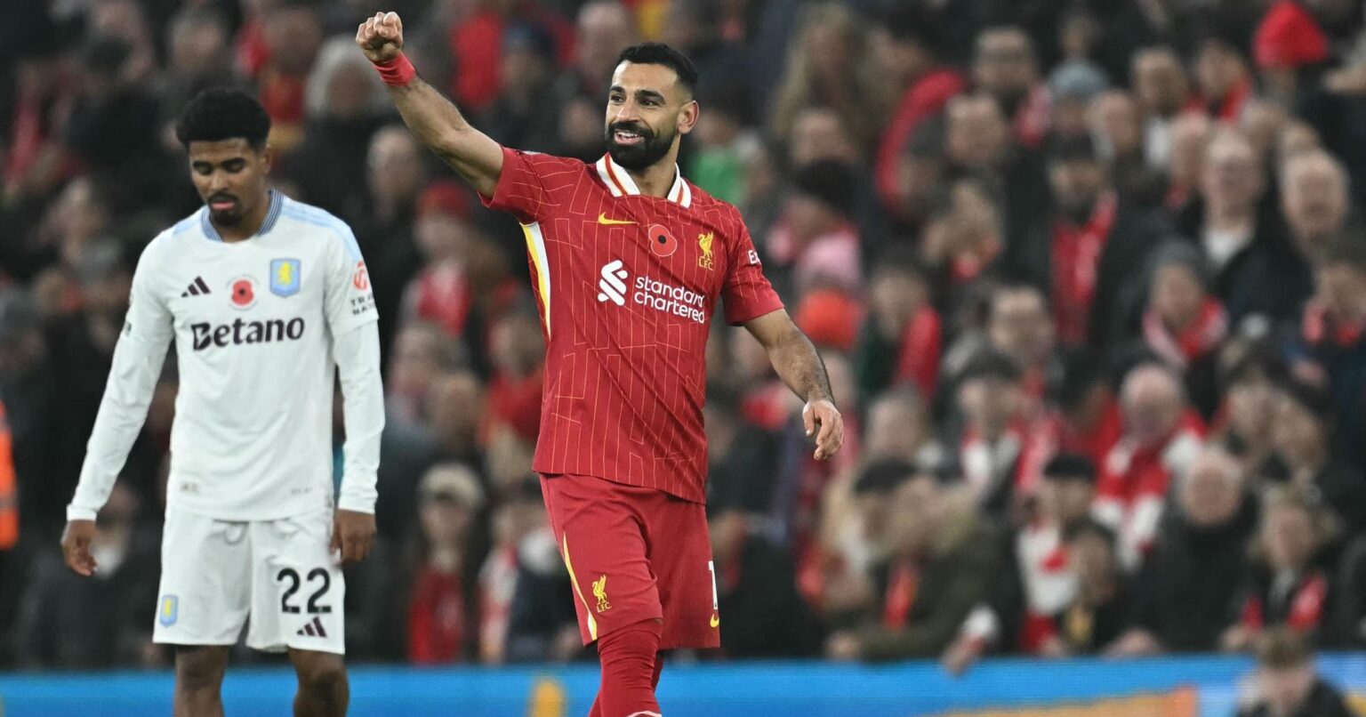 Liverpool 2-0 Aston Villa: Reds move five points clear after goals from Darwin Nunez and Mohamed Salah