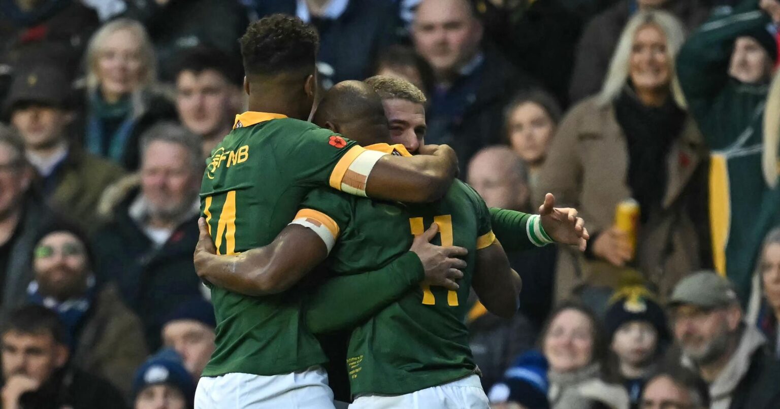 Scotland 15-32 South Africa – Springboks rack up four tries in battling victory over hosts in Autumn Nations Series