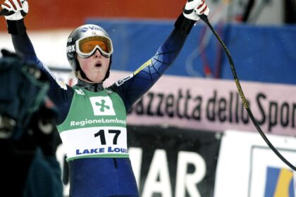 Flashback: US legend Lindsey Vonn secures her first World Cup win in the downhill at Lake Louise in 2004! – Alpine Skiing video