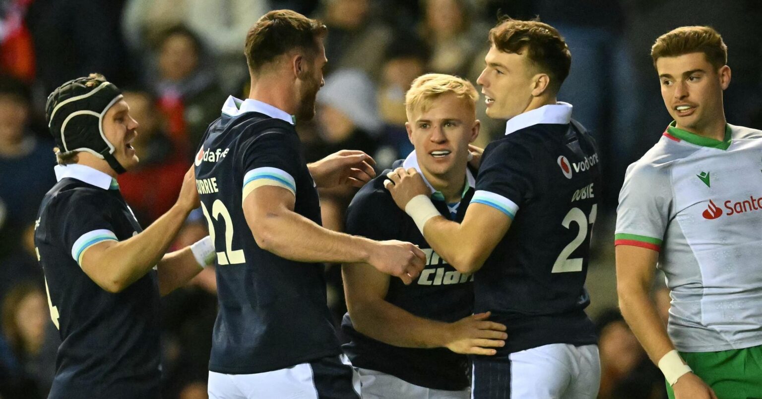 Scotland 59-21 Portugal: Hosts produce dominant display as Darcy Graham equals Duhan van der Merwe’s national try record