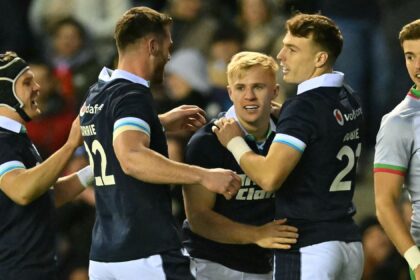 Scotland 59-21 Portugal: Hosts produce dominant display as Darcy Graham equals Duhan van der Merwe’s national try record