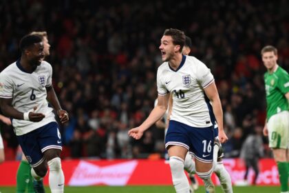 England 5-0 Republic of Ireland: Three Lions seal promotion to UEFA Nations League top tier with thumping win