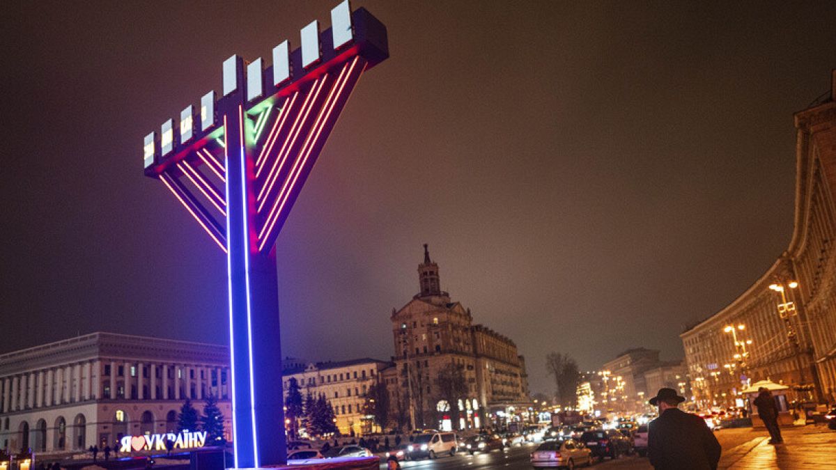 European capitals celebrate Hanukkah, the Jewish festival of lights