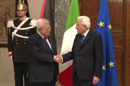 Palestinian president meets with Italian counterpart in Rome