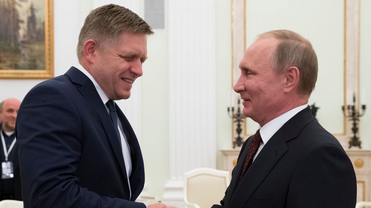 Slovakia’s prime minister has controversial talks with Putin in Moscow