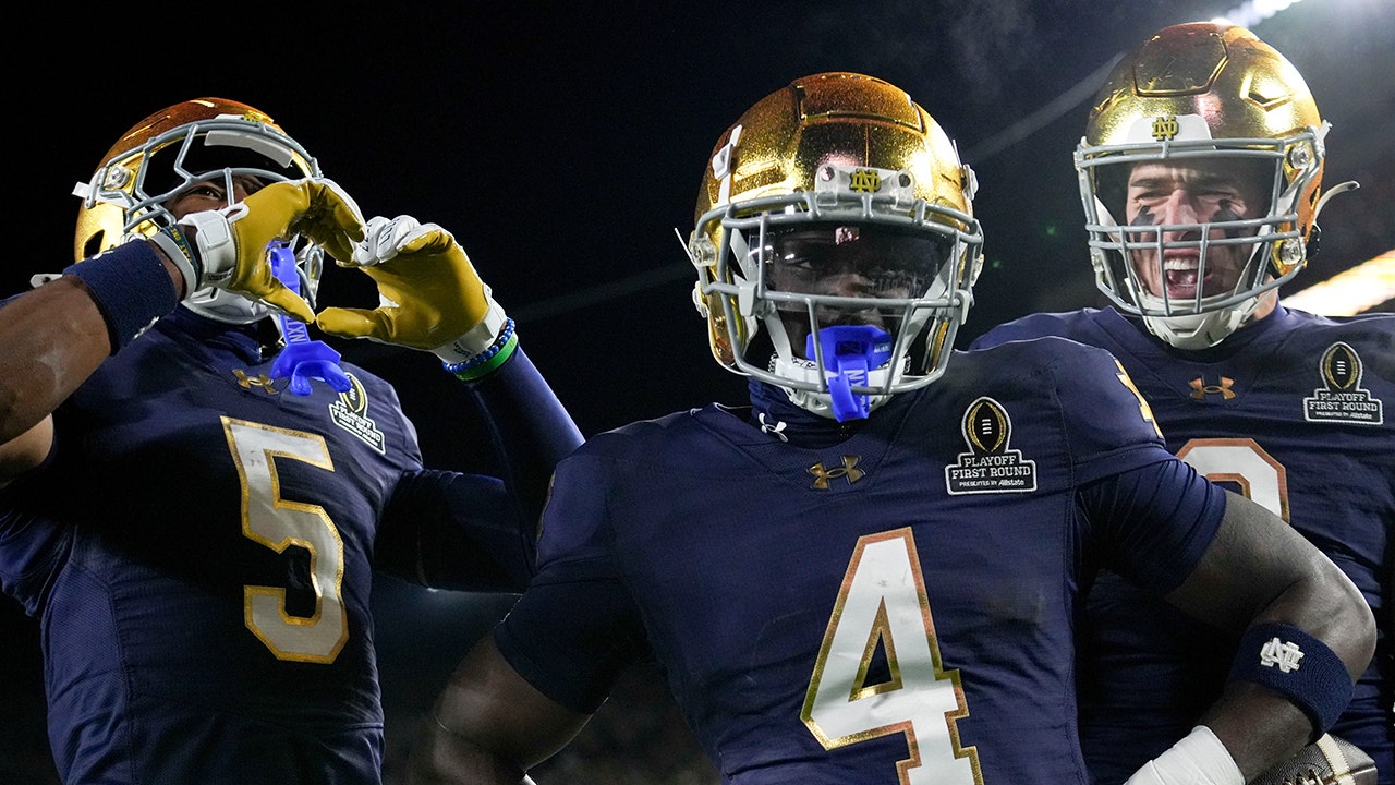 Notre Dame routs Indiana in College Football Playoff to set up Sugar Bowl date with Georgia