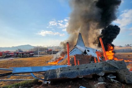 Plane veers off airport runway in South Korea and crashes, killing at least 62: report