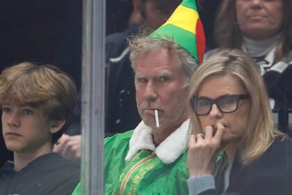 Will Ferrell appears at Kings game as disheveled Buddy the Elf