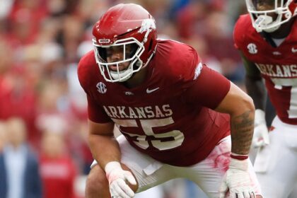 Arkansas lineman accused of purposefully hurting Texas Tech player breaks silence after ridicule