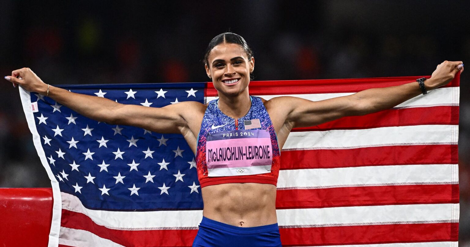 Paris 2024: Dazzling run as Sydney McLaughlin-Levrone smashes her own world record in 400m hurdles – Athletics video