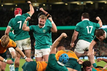 Ireland 22-19 Australia: Andy Farrell’s side end Autumn Nations Series on high after recovering to win in Dublin