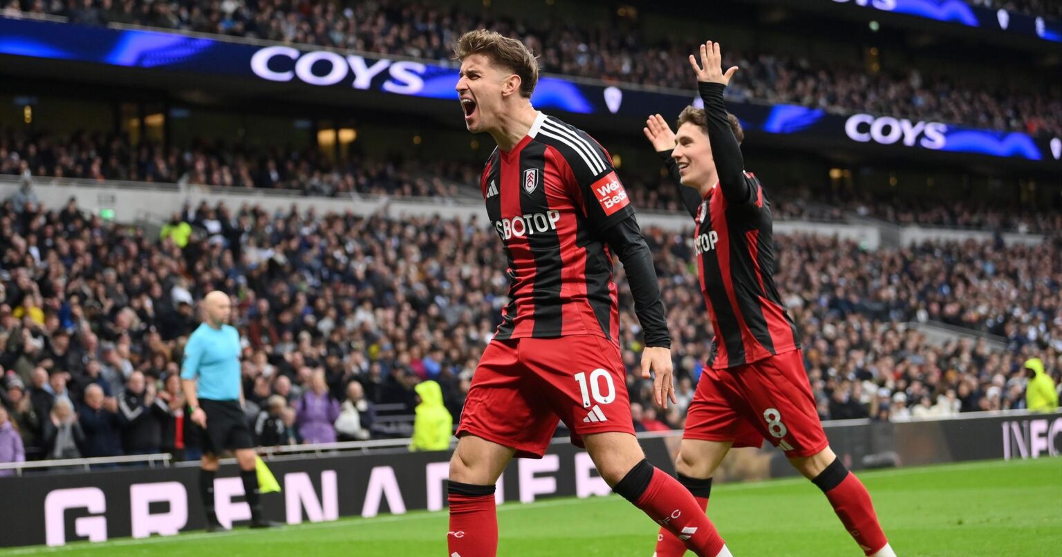 Tottenham 1-1 Fulham: Tom Cairney scores off bench, then sent off as 10-man visitors earn point