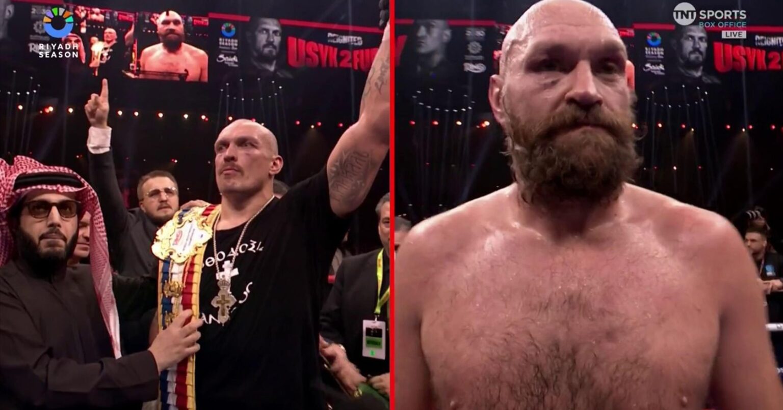 Contrasting emotions as Oleksandr Usyk defeats Tyson Fury by unanimous decision in epic rematch – Boxing video