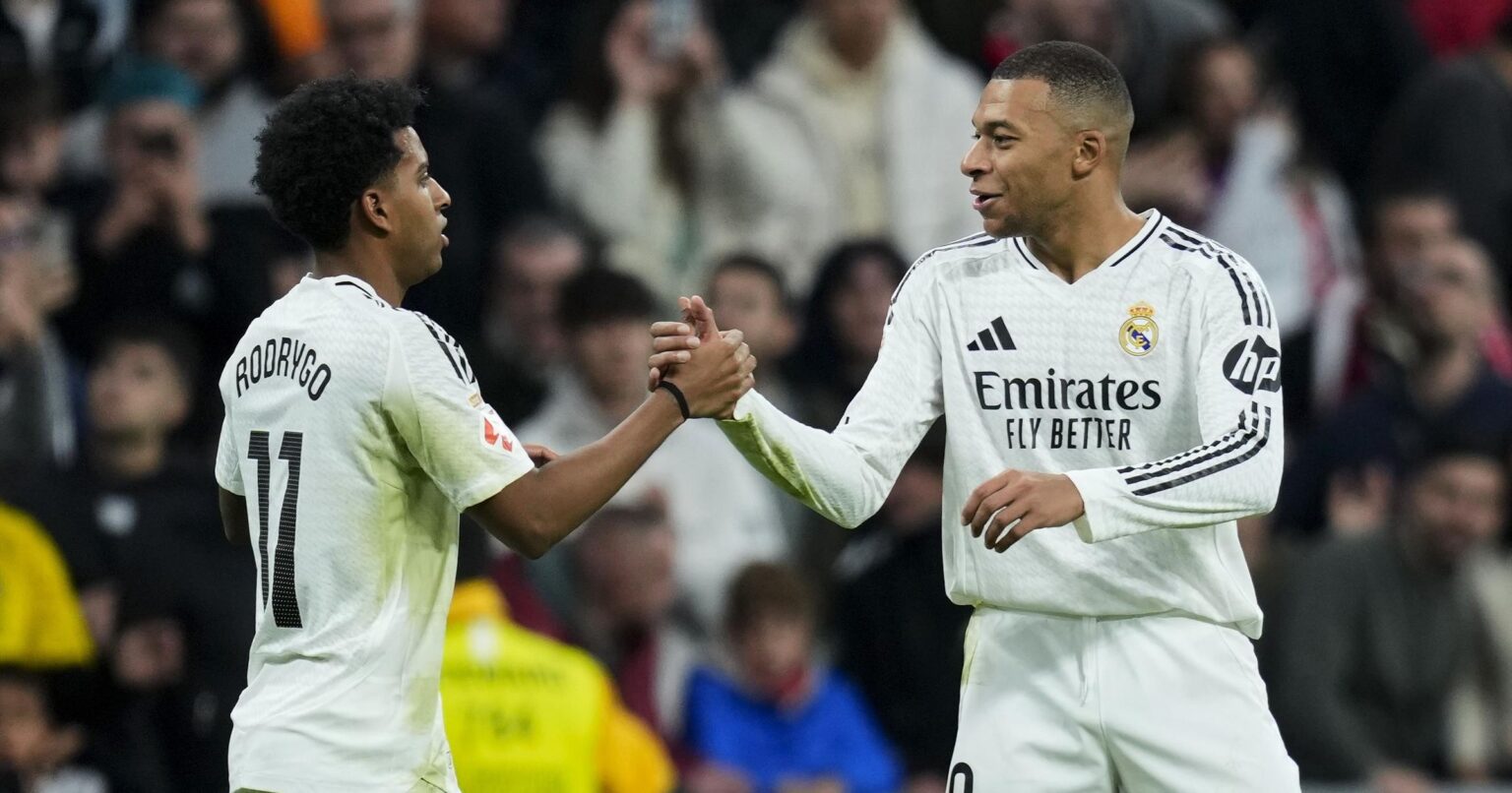 Real Madrid 4-2 Sevilla: Kylian Mbappe stars as Liga champions enjoy big win in six-goal thriller