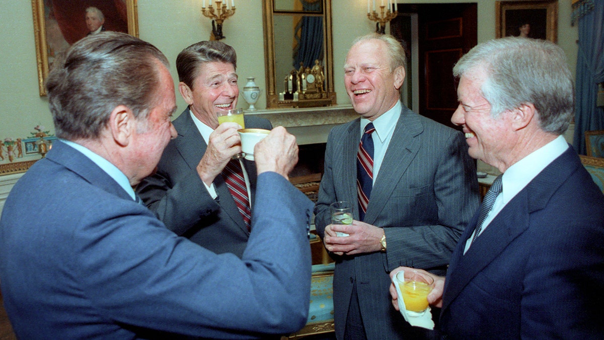 Ronald Reagan, Gerald Ford, Jimmy Carter, Richard Nixon