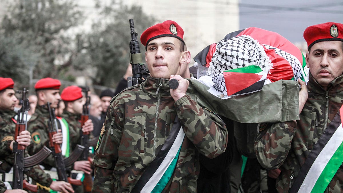 Palestinian Authority funeral procession