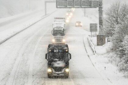 Several flights cancelled across Germany after heavy rain and snowfall