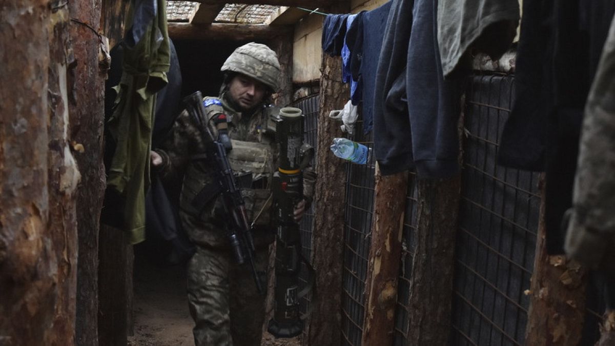 Ukrainian troops mark a third New Year since Russia’s invasion