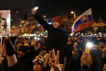 Thousands protest against Slovakian PM Fico over pro-Moscow stance