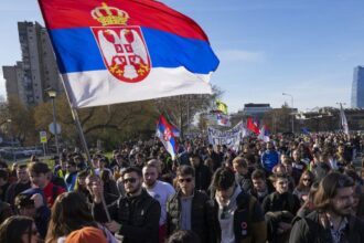 Serbian students continue protests with 80-kilometre march to Novi Sad