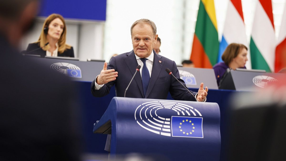 Tusk calls for an ‘armed’ Europe and rails against the Green Deal