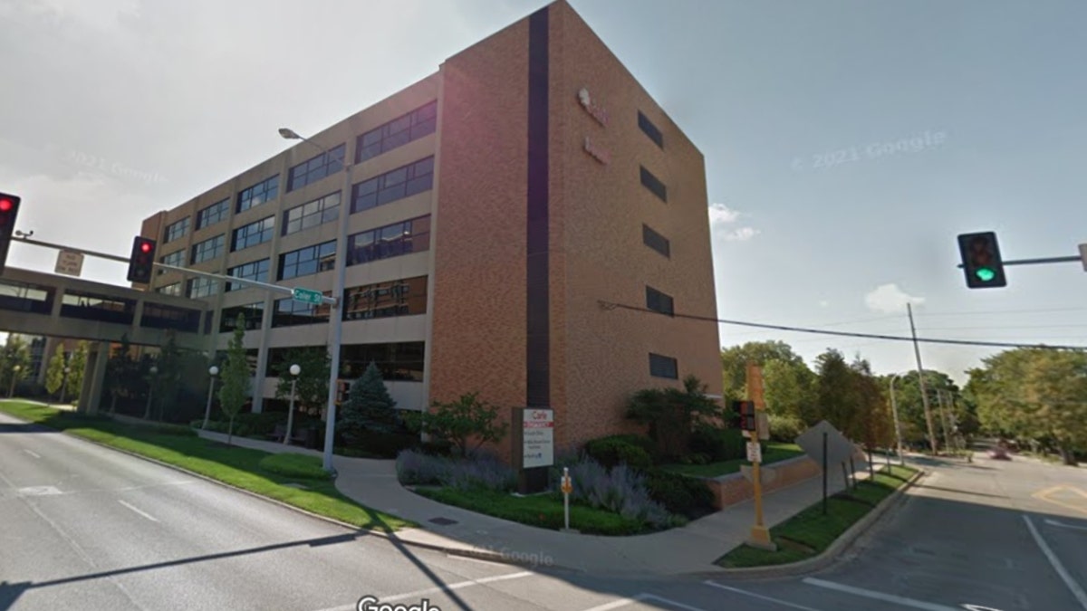 The intersection of University Avenue and Coler Avenue in Urbana, Illinois