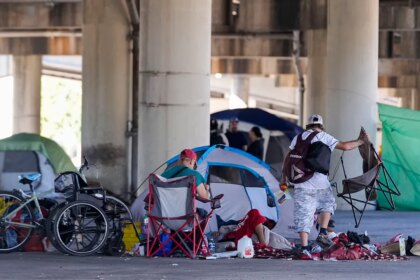 Neighborhood rocked by homeless camp triple murder as former police officer calls for government to intervene