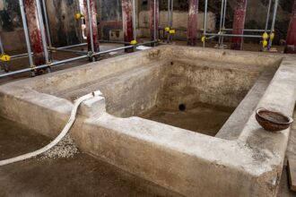 Ancient Pompeii excavation uncovers lavish private bath complex