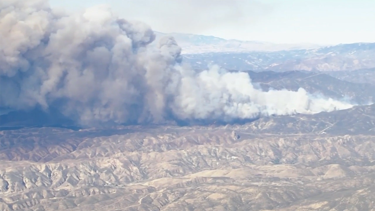 Fast-moving Hughes Fire breaks out in Los Angeles County as California officials order evacuations