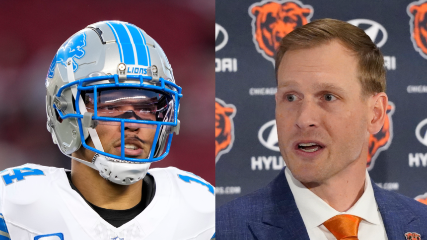 Amon-Ra St. Brown to Ben Johnson, who left Lions for Bears: ‘We’re going to f— you up’