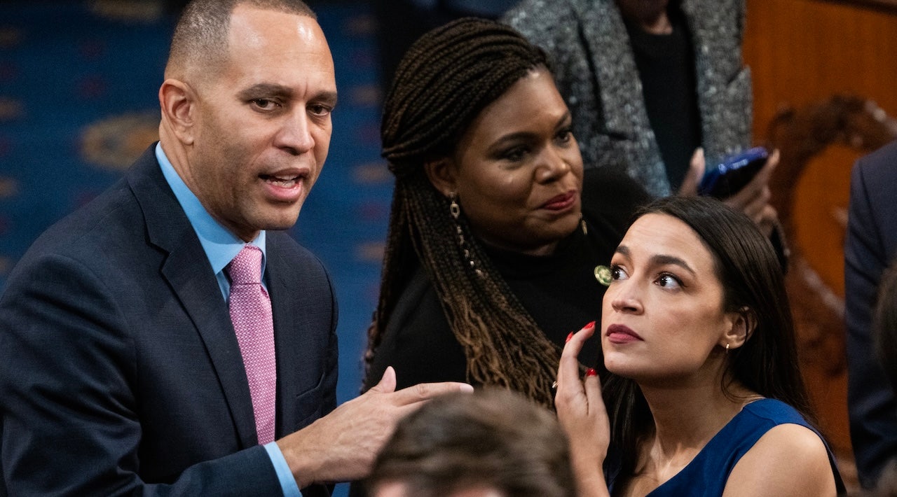 AOC, Jeffries remain silent on Democrat backlash after saying anti-trans athlete bill empowers child predators