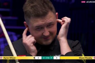 Watch hilarious moment Kyren Wilson pretends to ignore referee’s third-miss warning in 2025 Masters final – Snooker video