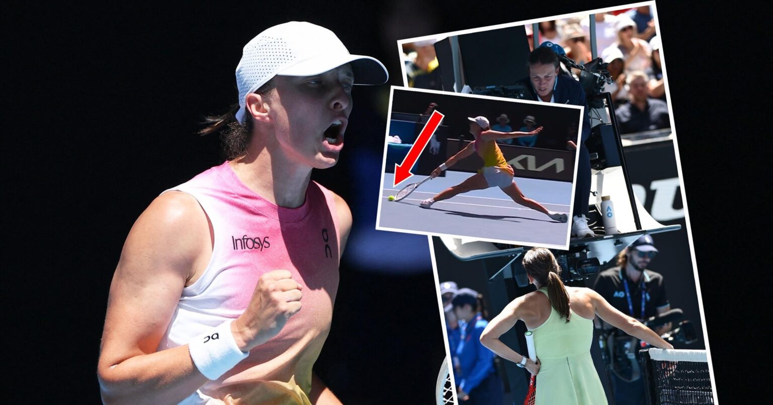 Ball-bounce controversy as Iga Swiatek wins key point in Australian Open quarter-final – ‘Was that up? Don’t understand’