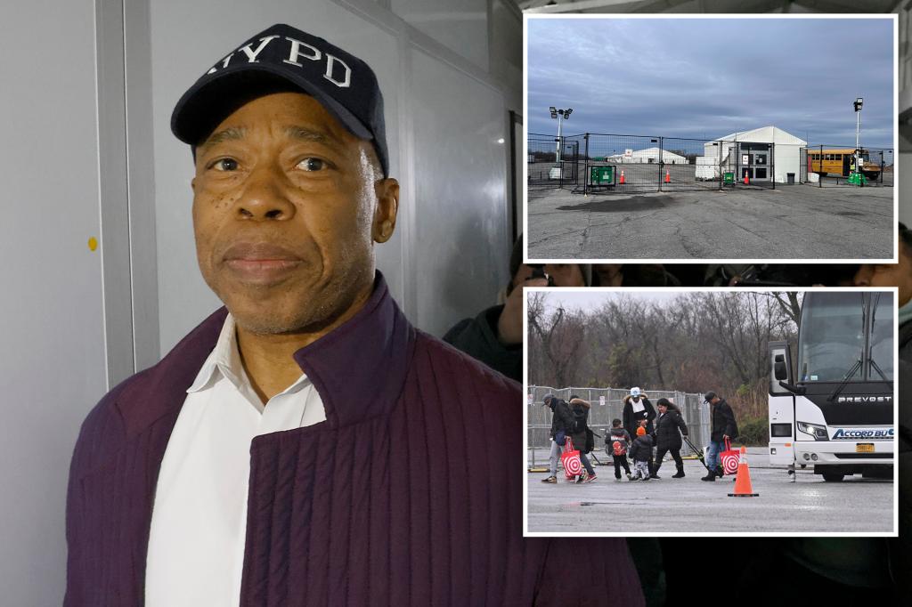 NYC Mayor Eric Adams shuts down infamous migrant tent city at Floyd Bennett Field in Brooklyn