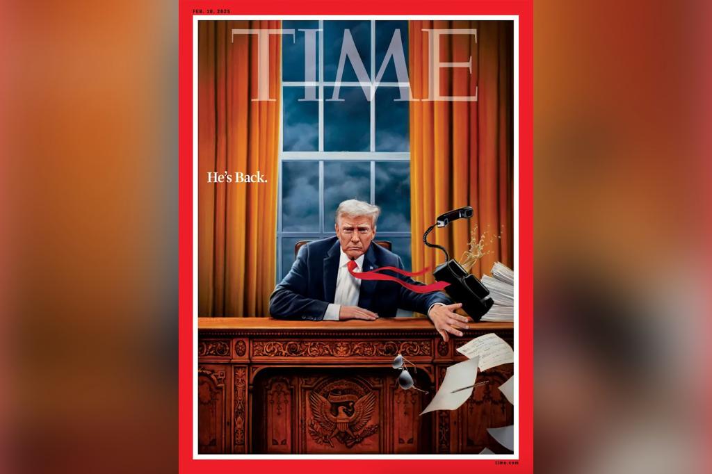 Latest Time magazine cover depicts Trump sweeping Biden’s aviator glasses off desk: ‘Adults are in charge now’