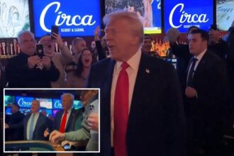 Trump receives raucous chants of ‘USA! USA!’ while touring casino floor following Las Vegas speech