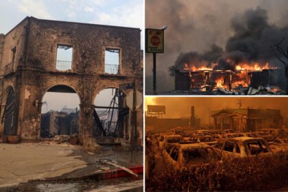 Shocking before and after pictures show all-out obliteration caused by LA wildfires: images