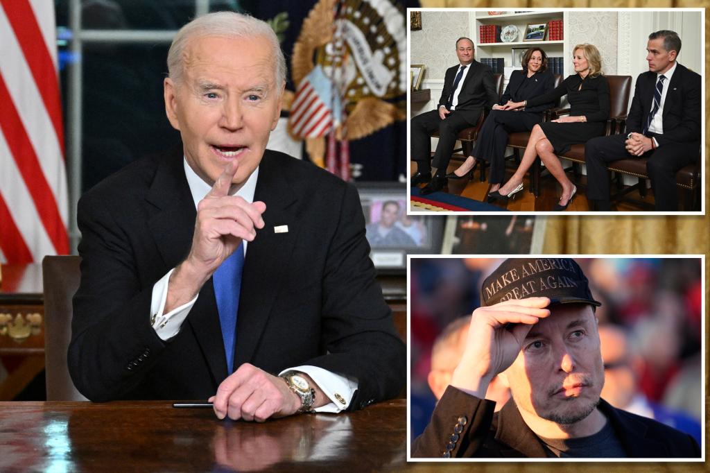 Bitter Biden warns ‘oligarchy taking shape in America’ in barely disguised farewell address attack on Elon Musk