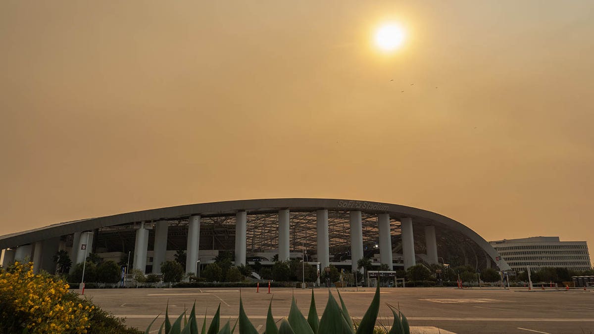 Outside view of SoFi Stadium