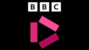 The logo for the BBC iPlayer on demand streaming service