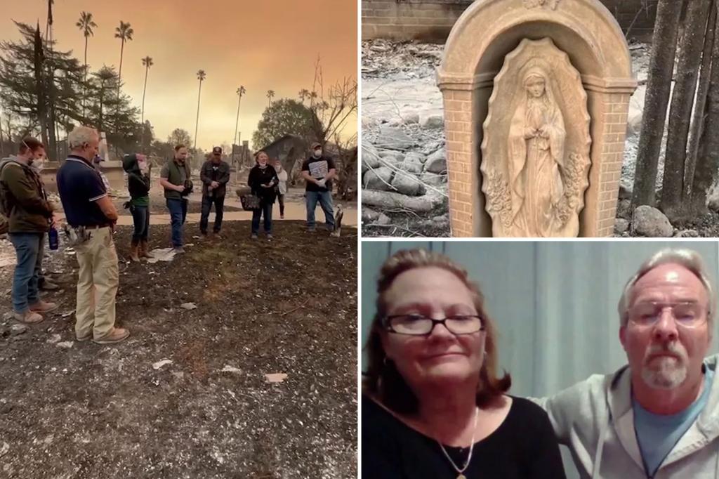 Calif. family’s Virgin Mary statue survives LA wildfire that destroyed home in ‘remarkable’ miracle