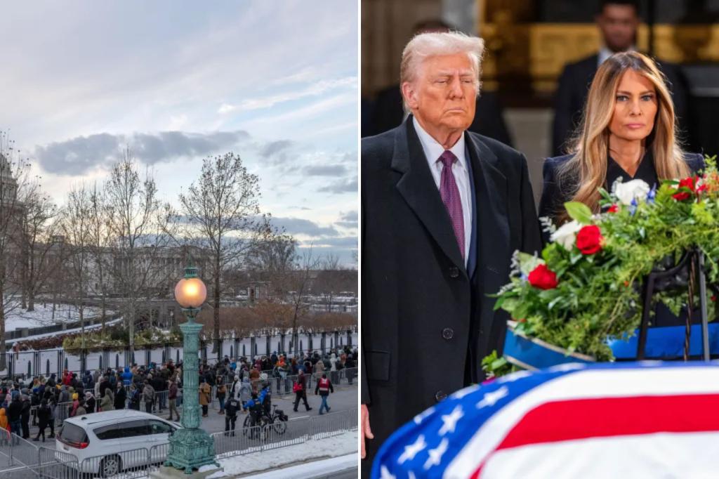 Virginia man arrested after trying to set car on fire outside the Capitol as  Trump paid respects to Jimmy Carter and met with GOP senators