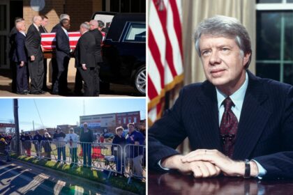 Former President Jimmy Carter’s funeral procession begins in Georgia