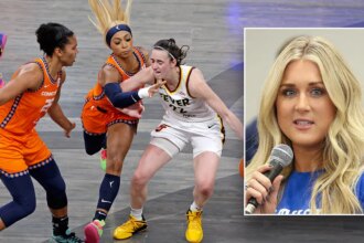 Riley Gaines tears into WNBA star who gave Caitlin Clark black eye for wearing anti-Trump shirt