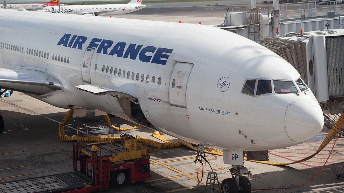 A child stowaway was found dead Wednesday on an Air France plane, similar to the one pictured above.